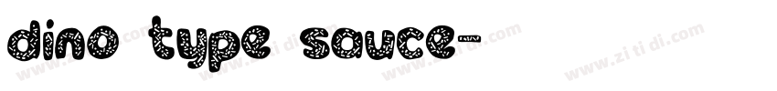 dino type sauce字体转换